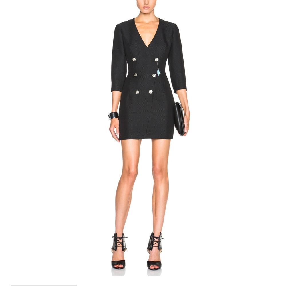 Balmain Black Double-Breasted Dress